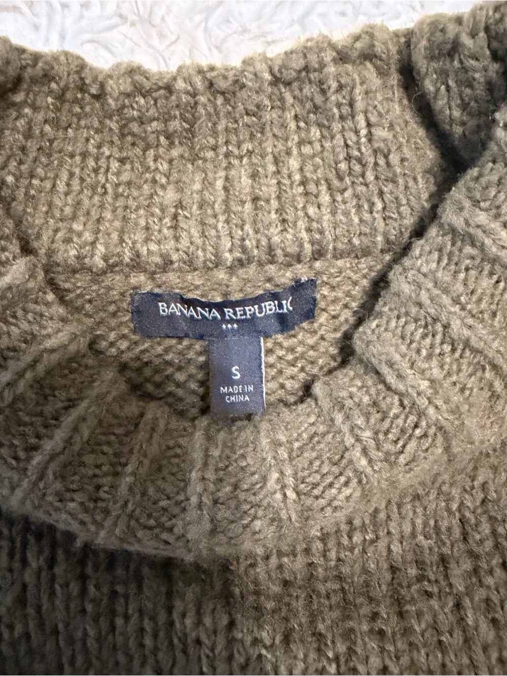 Banana Republic Size S | Olive Green Turtleneck Sweater